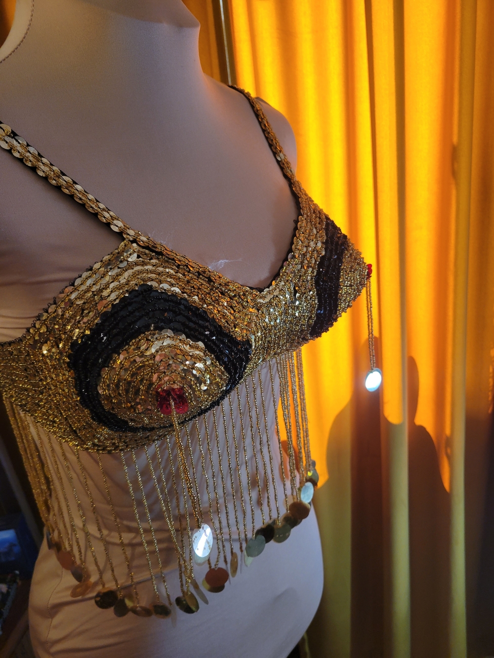 Vintage Bellydance Bullet Bra